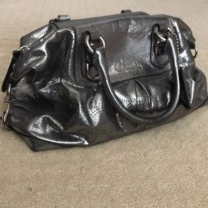 Coach Sabrina silver satchel